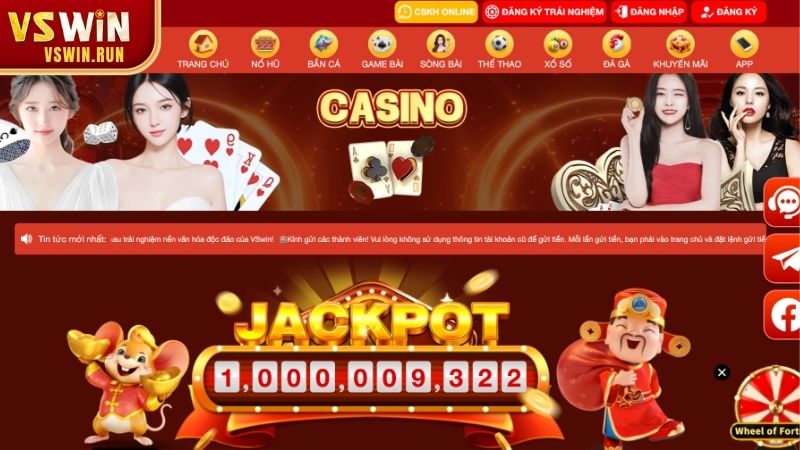 Tổng hợp các game casino nên trải nghiệm tại Casino vswin
