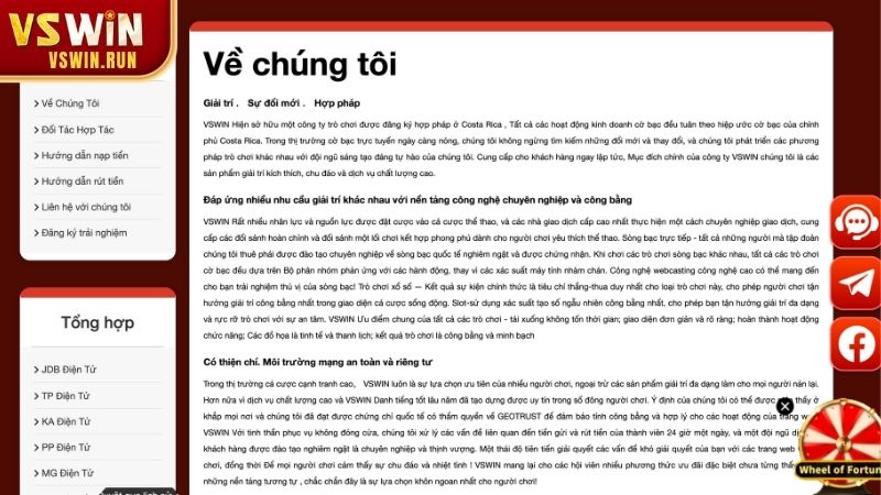 Tầm nhìn và sứ mệnh – Cam kết của Về chúng tôi tại VSWIN